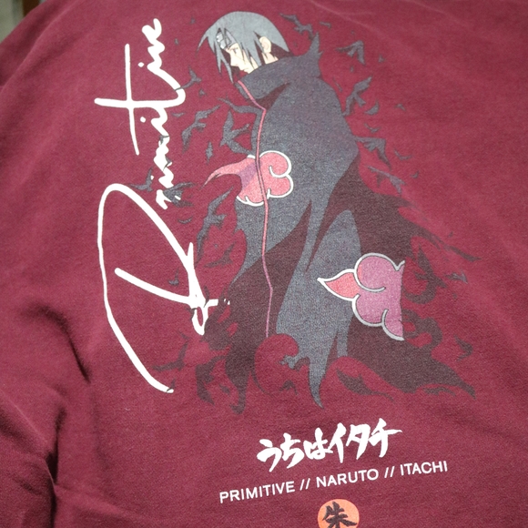 Primitive Naruto Itachi Maroon Graphic Hoodie - Picture 5 of 5